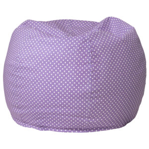 Bean Bag Chair – Purple with White Polka Dots