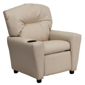 OSCKIDBEIGE – Vinyl Kids Recliner