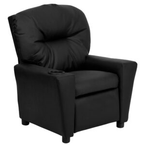 OSCKIDBLACKLEA – Leather Kids Recliner