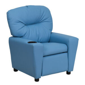 OSCKIDLTBLUE – Vinyl Kids Recliner