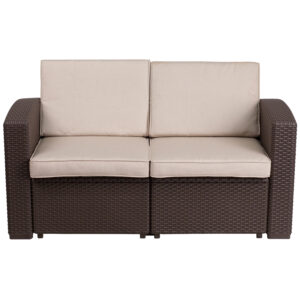 All Weather Rattan Love Seat