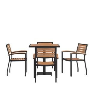 5 Piece Patio Set – Teak