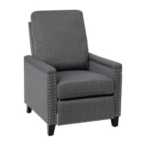 Transitional Pushback Recliner – Gray