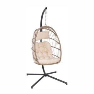 Patio Hanging Egg Chair – Cream